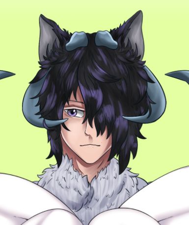 A small headshot of my model looking to the side