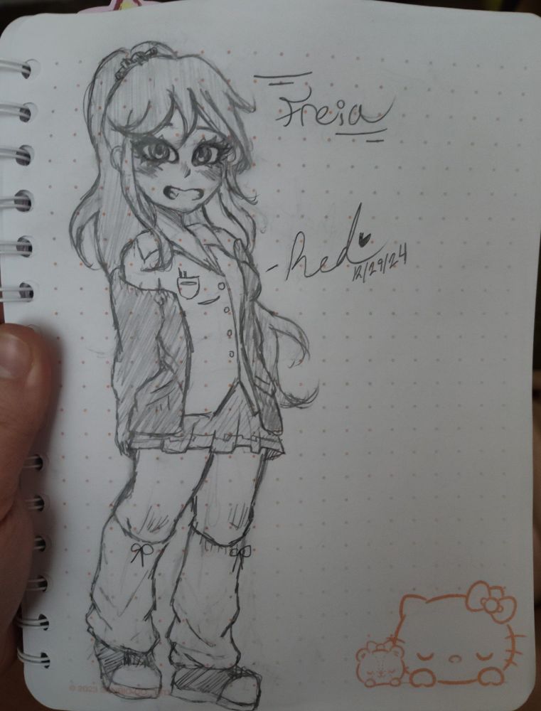 new drawing of my oc freia