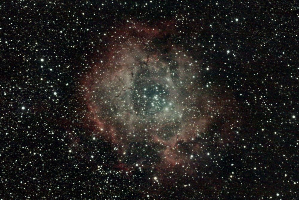 Amateur photo of the Rosette Nebula