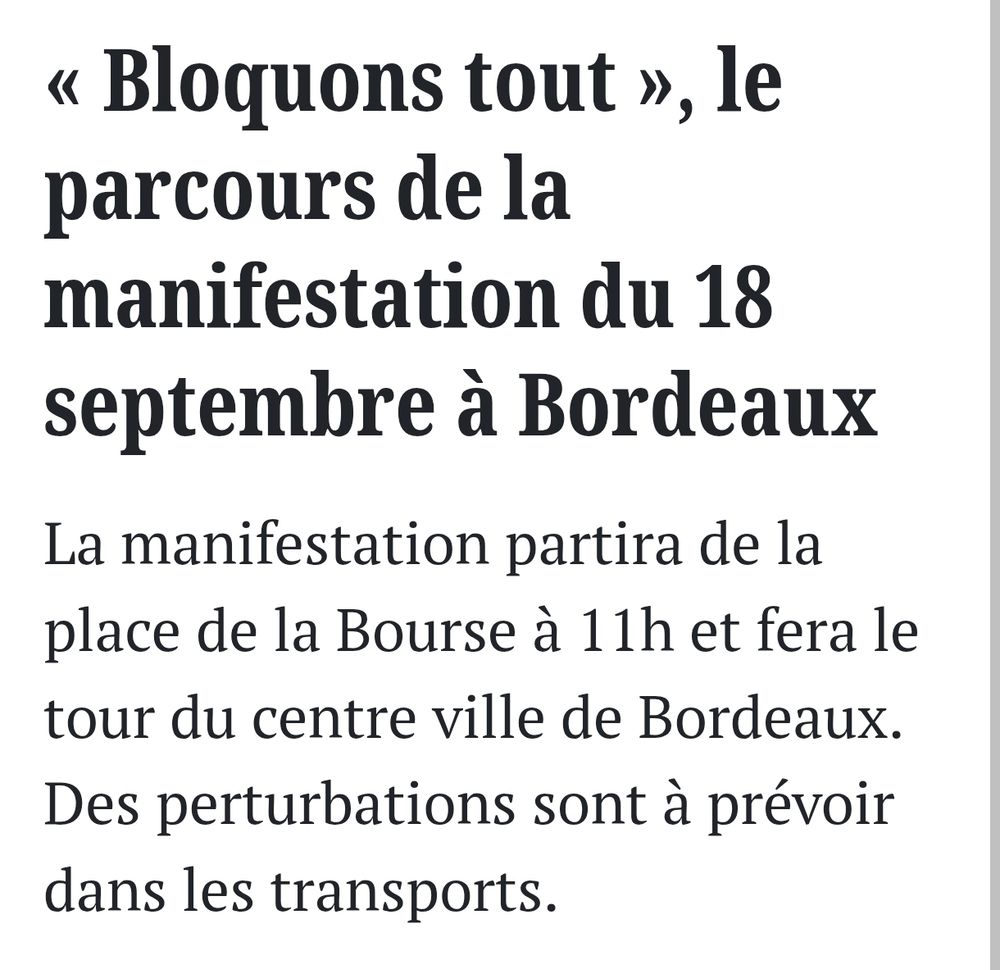 Erreur d'horaire sur rue 89 Bordeaux 