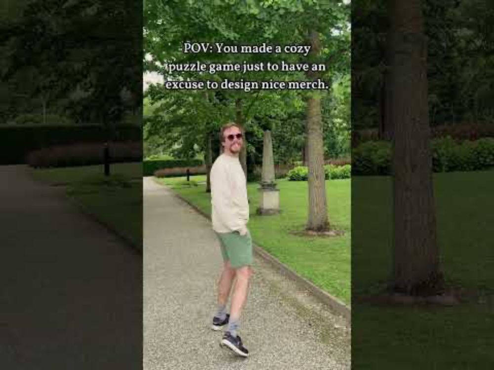 POV: You made a #cozy #puzzle #game just to have an excuse to design nice merch - #clothing