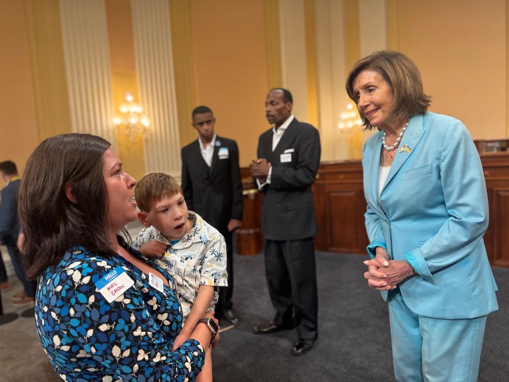 Speaker Emerita Nancy Pelosi meets with the parent of a medically complex child 