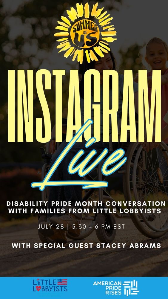 We are excited to join @staceyabrams.com  for conversations with @littlelobbyists.com families about their advocacy and work to #ProtectMedicaid

Join us on #Instagram @ 5:30p ET

Details below ⬇️