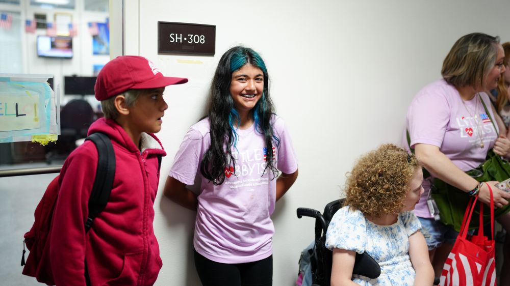 Medically complex children and their families walking the halls of Congress advocating to #ProtectMedicaid 