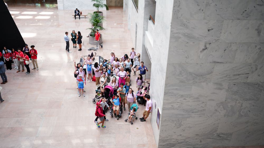 Medically complex children and their families walking the halls of Congress advocating to #ProtectMedicaid 