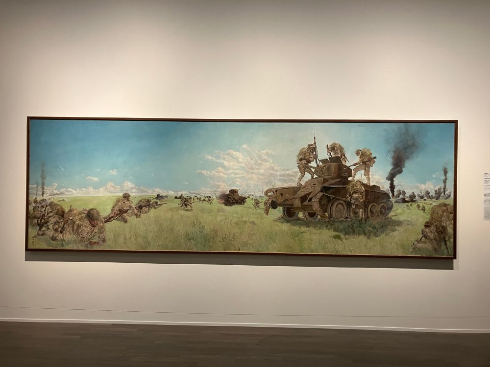 藤田嗣治『哈爾哈河畔之戦闘』