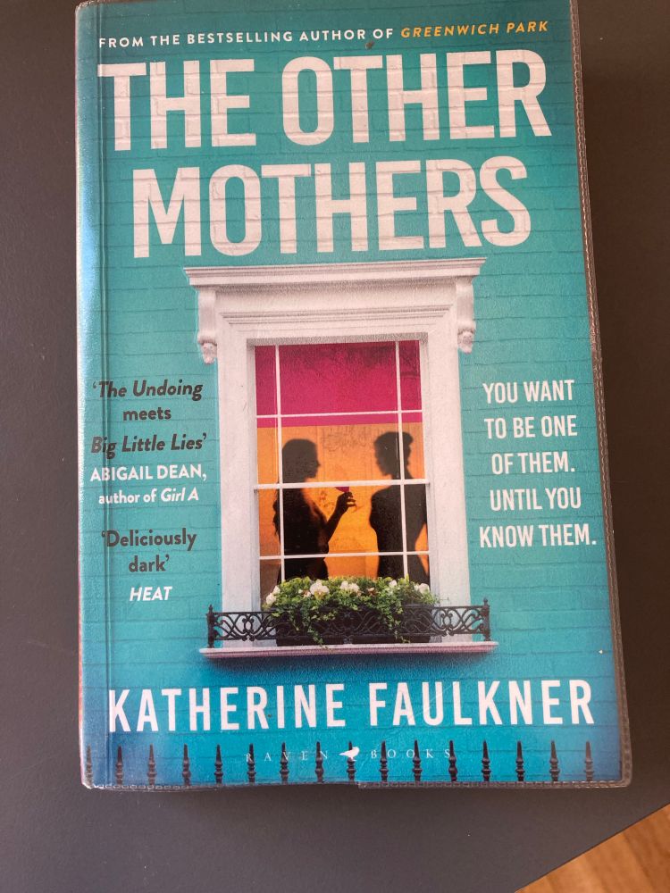 Book cover of The Other Mothers by Kettering Faulkner showing silhouettes of two women through a window.