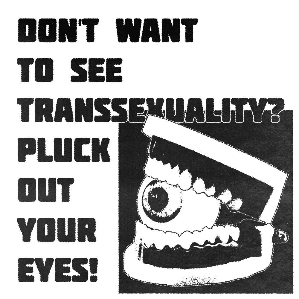 Don't want to see transsexuality? Pluck out your eyes!