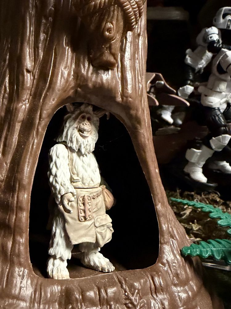 Star Tours Teek, the only character from The Ewoks Battle for Endor (aside from Wicket and one of his brothers though even then only sorta) Hasbro has made despite it being full of cool alien bad guys, a Nightsister witch, and Wilfred Brimley. 
I really want a Brimley figure. 