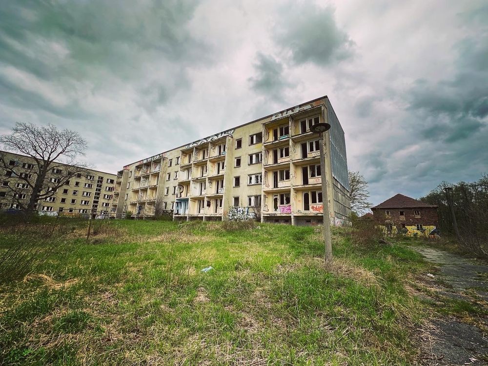 Verlassene Plattenbauten