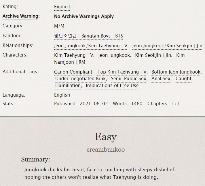 ao3 header info