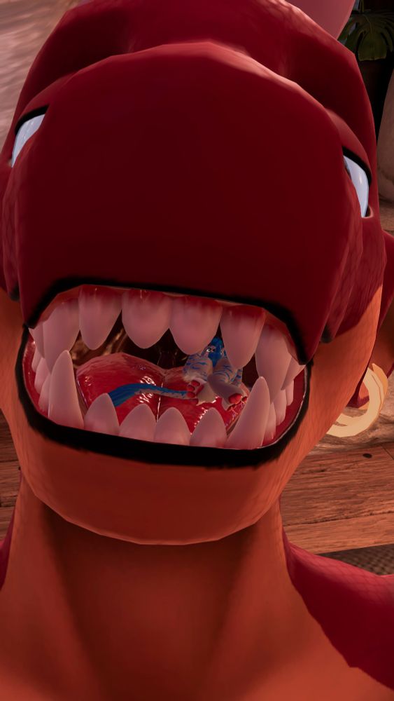 A small tiger trapped in a kobold maw
