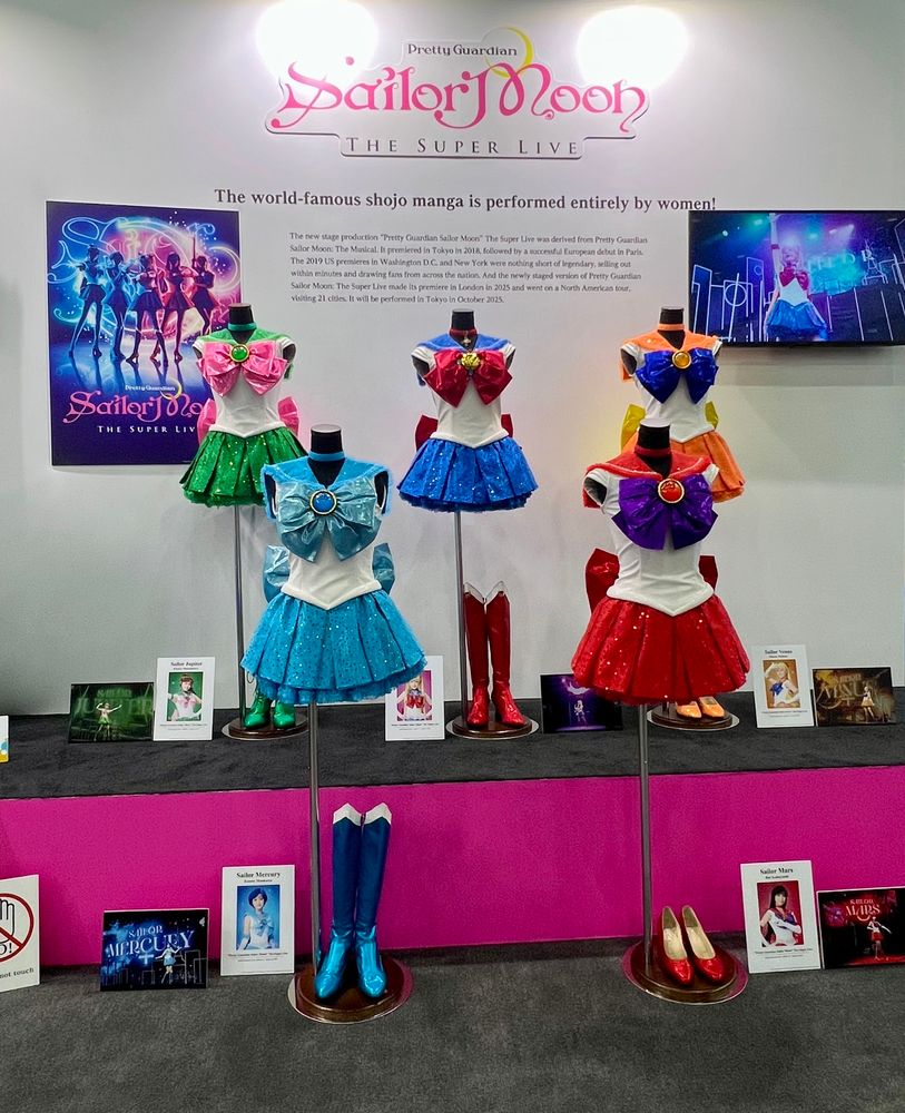 Sailor scout suits from sailor moon the super live. 