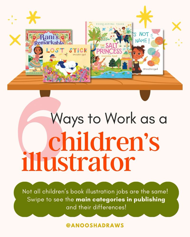 6 Ways to Work as a Children’s Illustrator
(Not all children’s book illustration jobs are the same! Here are the main categories in publishing and how they differ.)

By Anoosha Syed