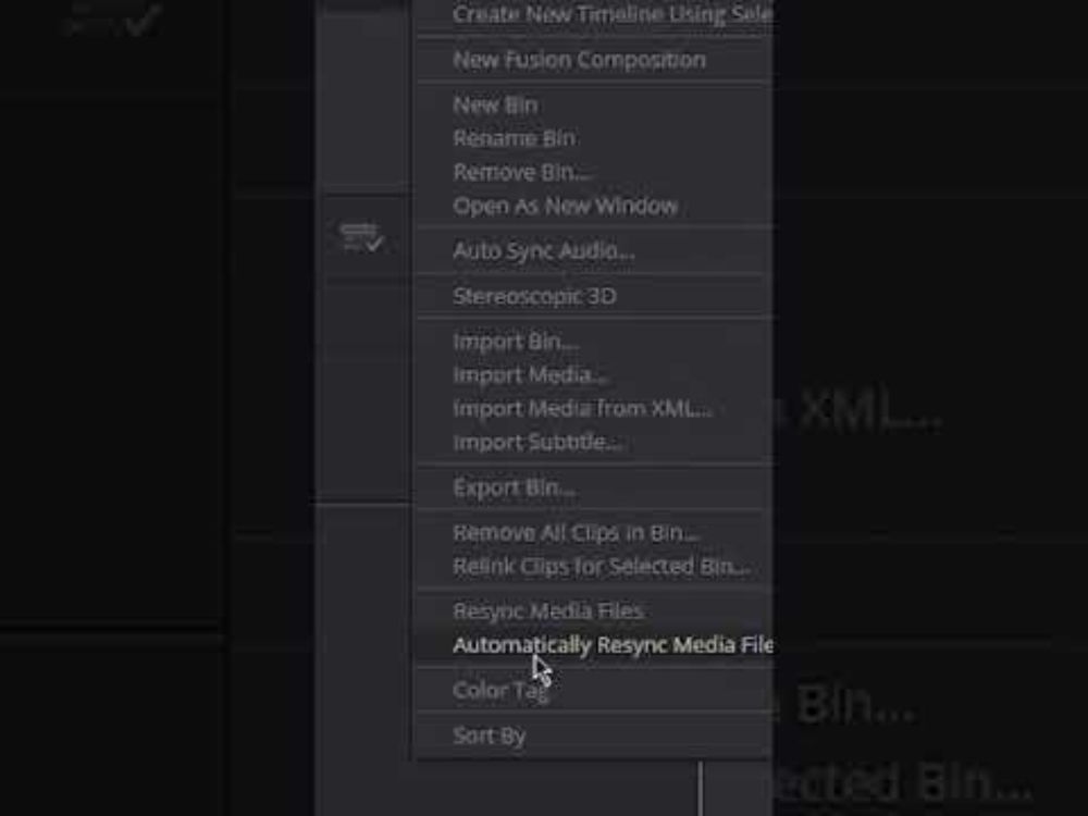 Automatically Syncing your media files in Davinci Resolve #davinciresolve #davinciresolvetips