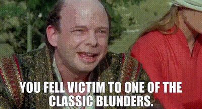 Wallace Shawn as Vizzini in The Princess Bride. 
