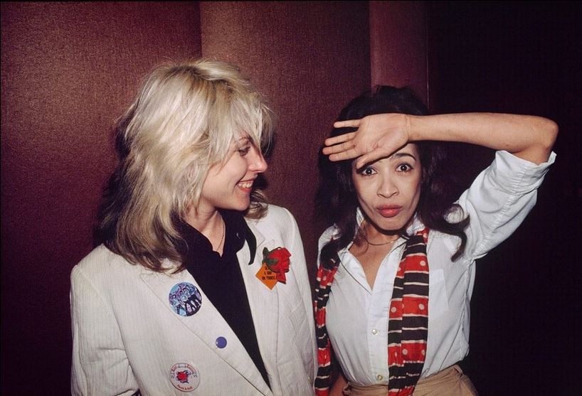 Starstruck Debbie Harry with hero Ronnie Spector