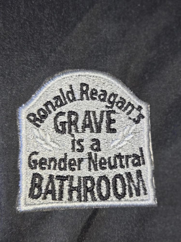 Ronald Reagan's
GRAVE
is a
Gender Neutral
BATHROOM