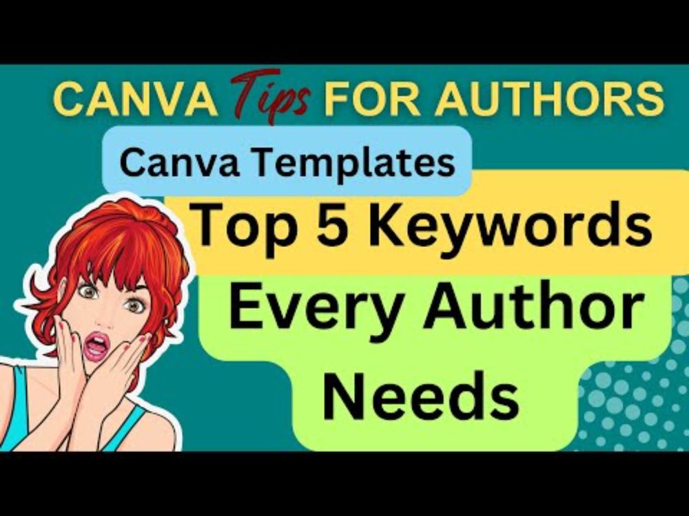 Five Top Canva Keywords for authors and  book lovers