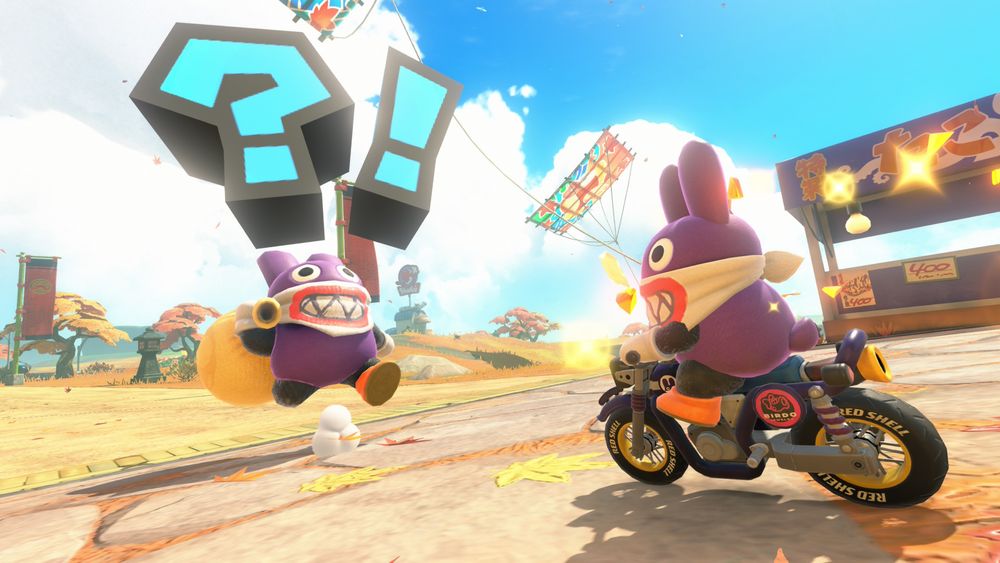 Nabbit confronting themselves and exclaiming a huge "?!" at this sudden metaphysical self-reflection.