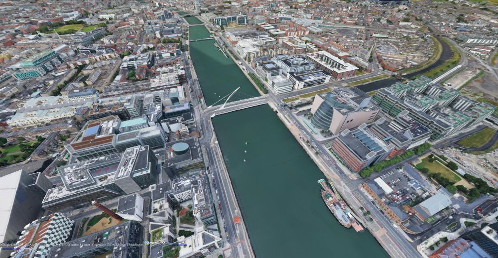 Visualisation of 3DTiles for Dublin running with Cesium in the open-source Godot game engine.