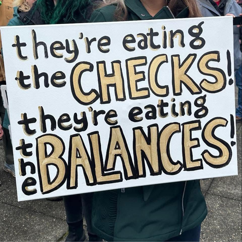 they're eating the CHECKS! they're eating BHANCES