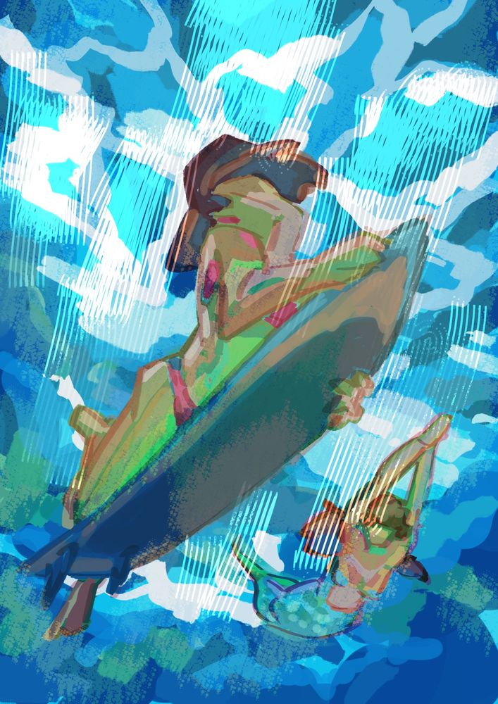 Duckdiving Surf under a Wave (DAY 13)