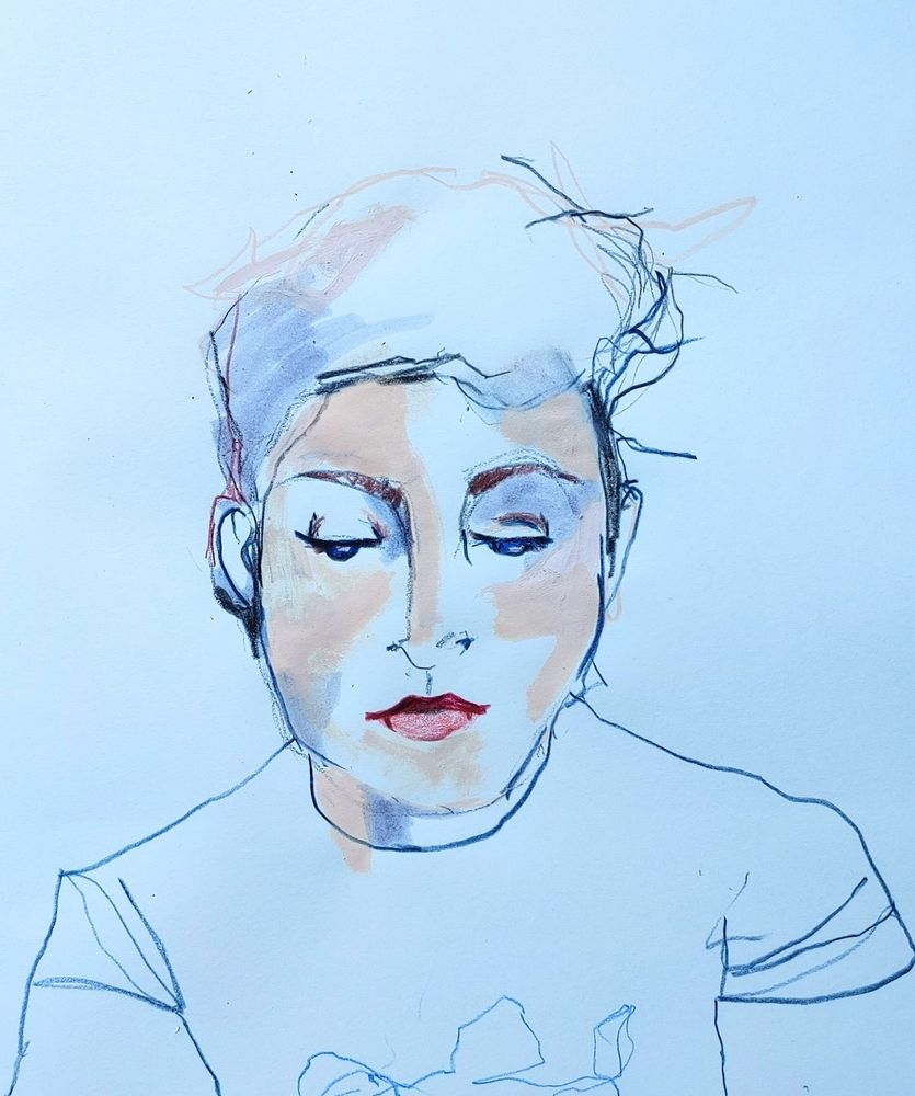 Face 🥰  #sketch #draw #art #Artshare #portrait #face #artonpaper #handdrawn #drawing #artist #illustrator #illustration