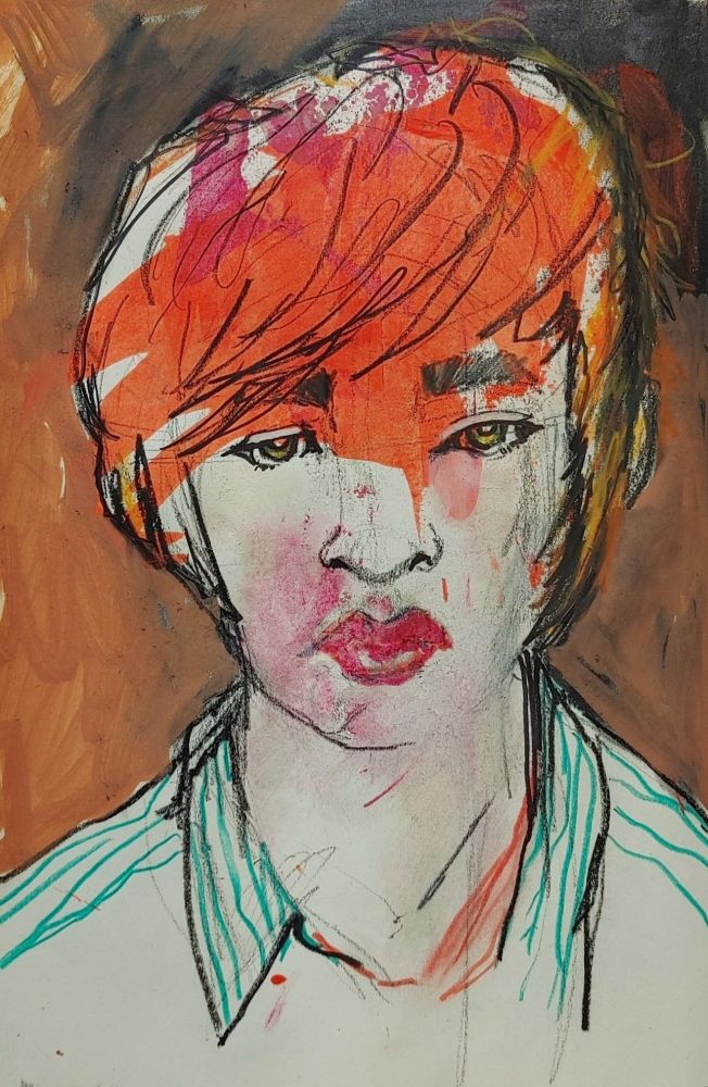 Face #sketch #draw #art #Artshare #artonpaper #handdrawn #mixedmedia #portrait #illustrator #illustration