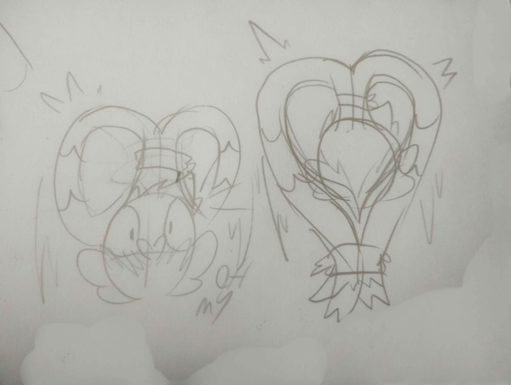 allure flustered, her ears are lifted up into the shape of a heart