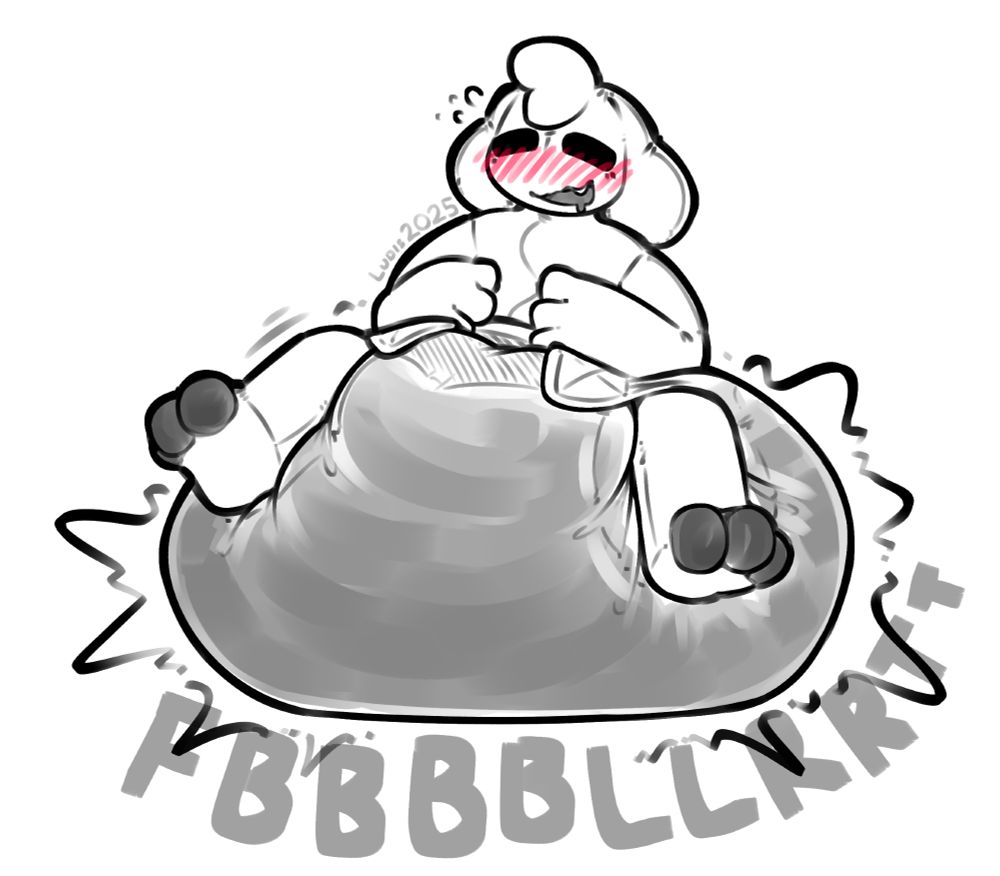 they say a strange magic permeates the ludisian cosmology that allows anyone to poop their diapers even if they lack the biology to do so