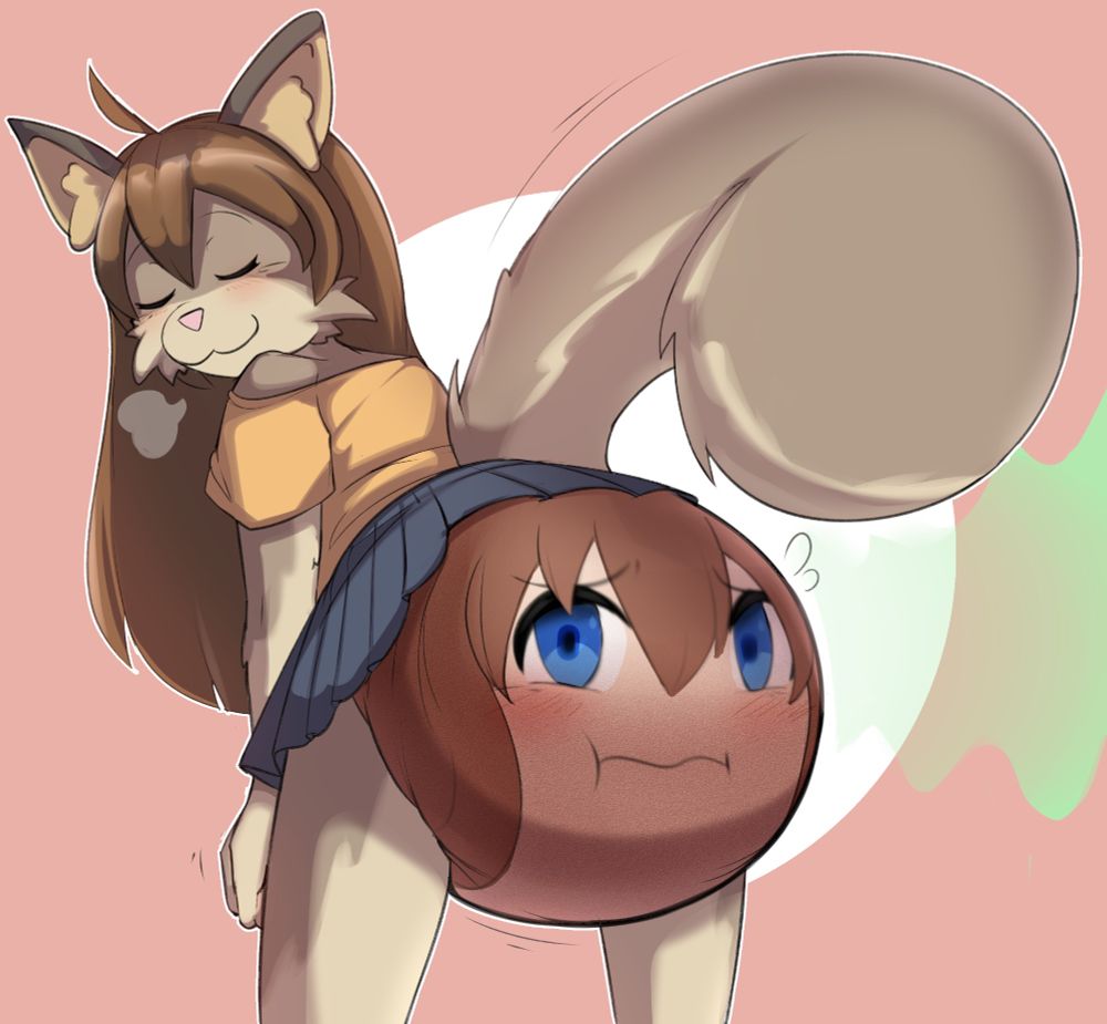 My sona getting worn and used as a diaper by my girlfriend's sona 