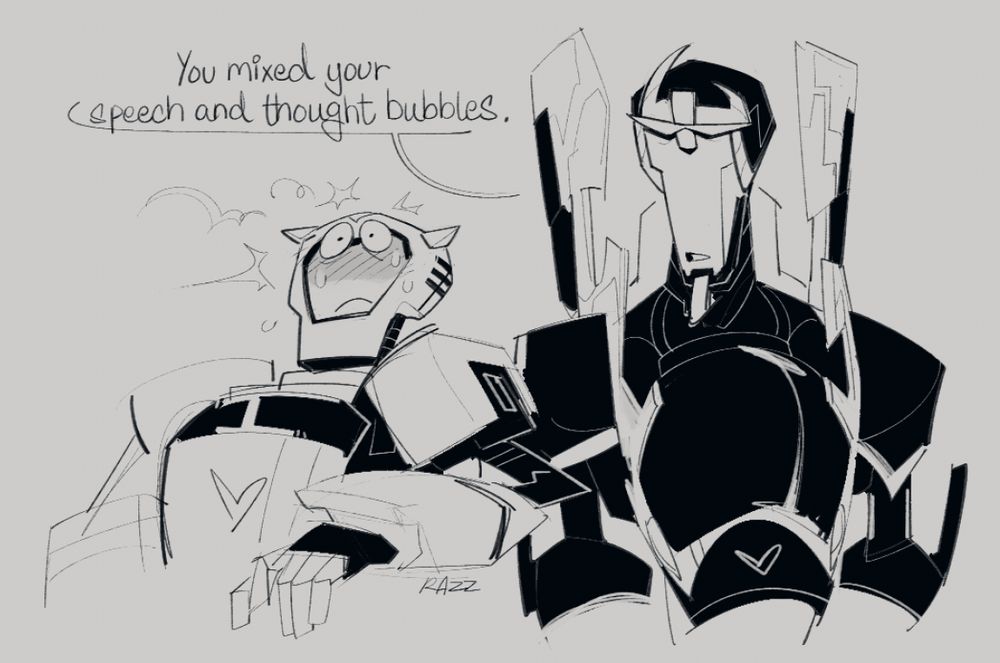 Prowl: "You mixed your speech and thought bubbles."