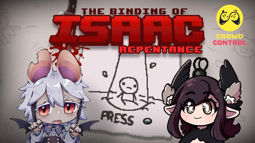 Igniixv and Ophyplaysgames are going live @ 8 EST playing The Binding of Isaac Repentance with Crowd Control on!
Ignii 🎨: @soraki_08
Ophy 🎨: @Lussac_Strange

