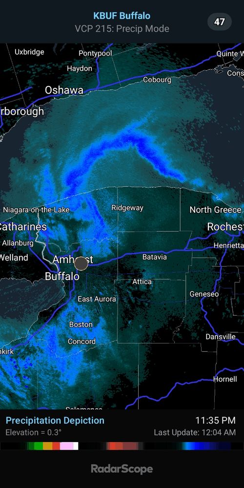 current weather radar of Buffalo Ny