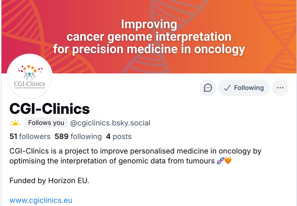 Improving cancer genome interpretation for precision medicine in oncology - CGI-Clinics
