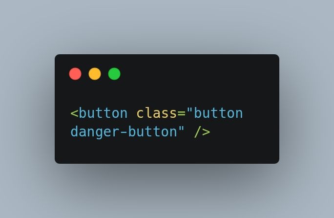 Clean HTML with normal CSS classes.