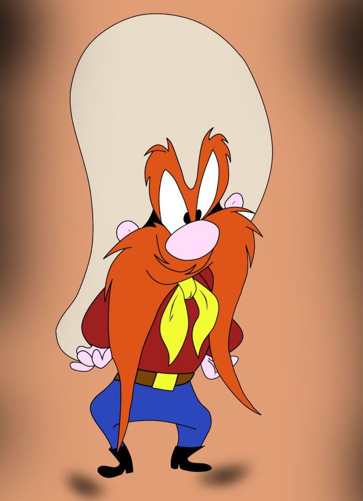 Yosemite Sam cartoon character.