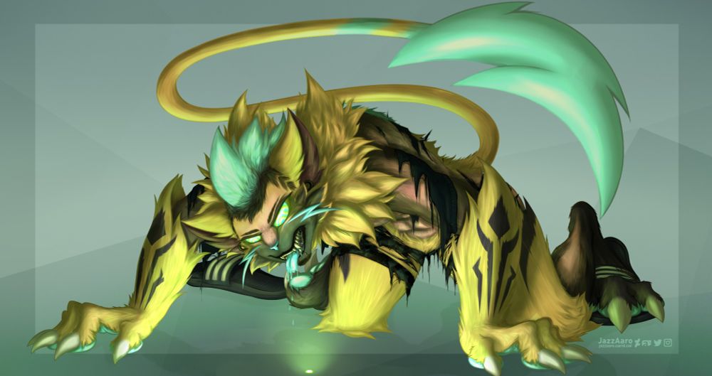 Myself getting hypnotised and transformed into a big cat pokemon; Zeraora  by a laser pointer