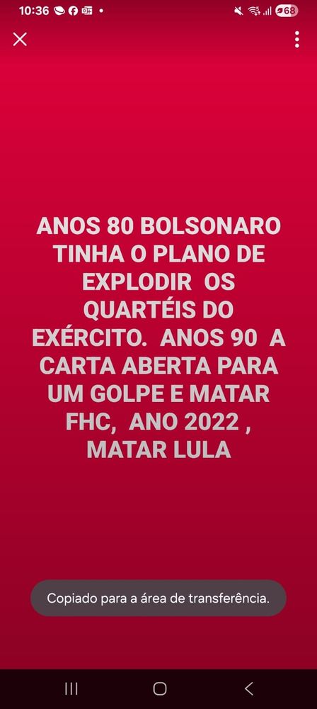 Motim da Extrema-direita parlamentar ensandecida estão justificando a EXTINÇÃO DO PL Partido de fascistas golpistas chantagistas antipatriotas.
Cassação dos parlamentares Lesa-pátria merecem ser punidos pelo crime de traição à PÁTRIA. Bolsonaro na cadeia JÁ