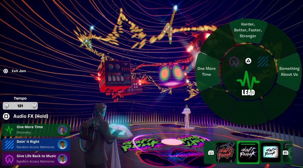 Daft Punk Experience in Fortnite on PS5 Pro via PS App