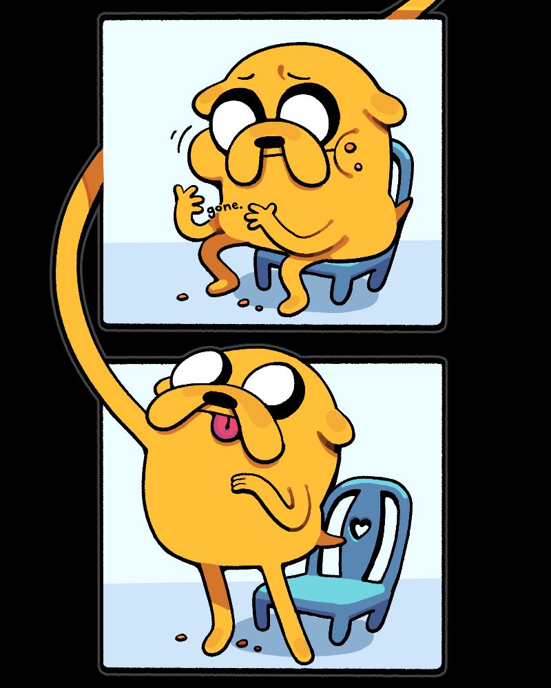 The second two panels of said four part comic. See, I actually wrote the description of that first image on tumblr, where I shared the thing as one big image, so now here on Bluesky was faced with the choice of writing new ones or being lazy and using the old one, so I went with the latter but now I've wound up writing more than I would have simply rewriting descriptions to explain why I didn't. Peace.