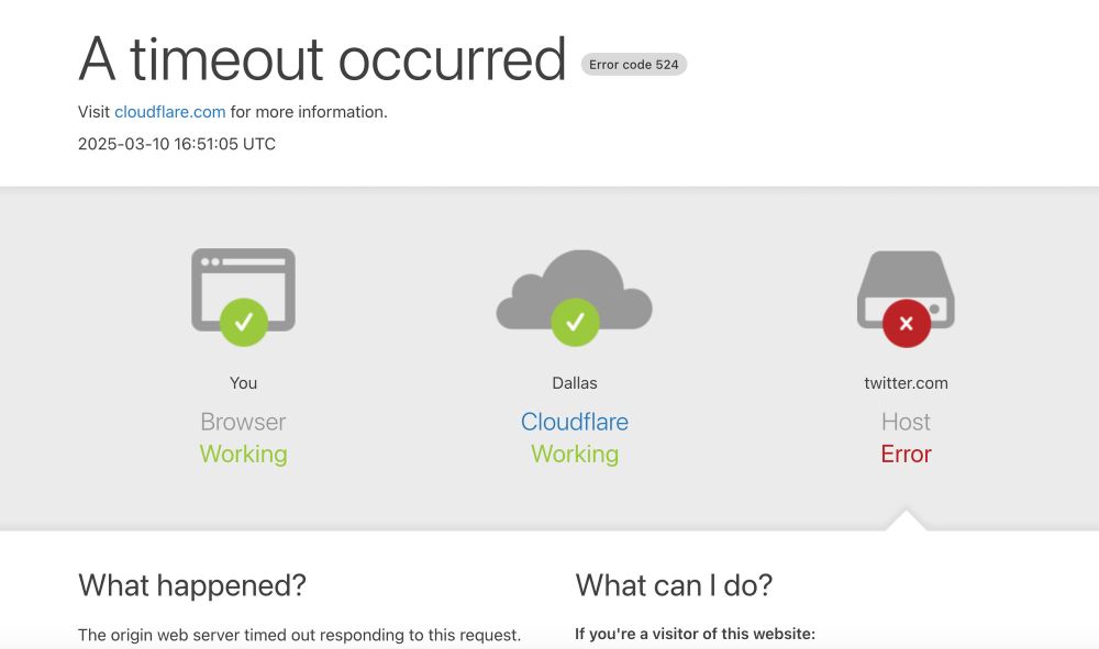 current timeout error notice for x.com