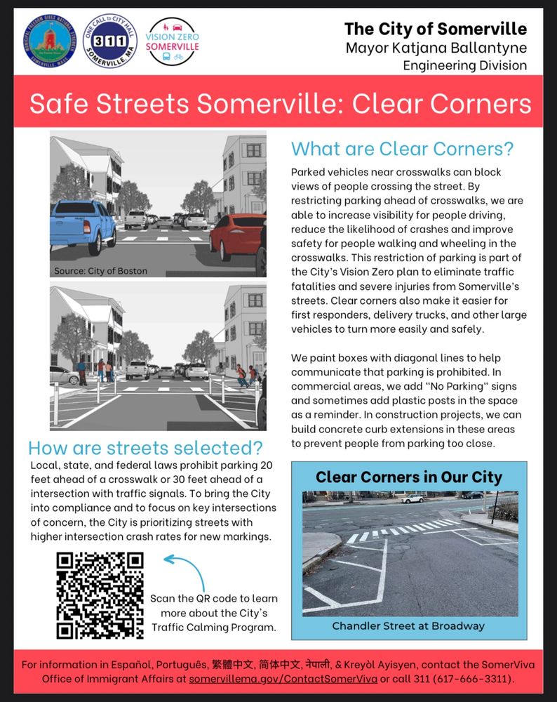 Flyer for clear corners program 