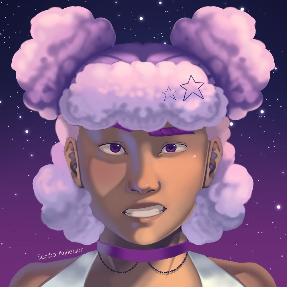 redrawing of a picture by chuuli, a commentary creator i like to watch