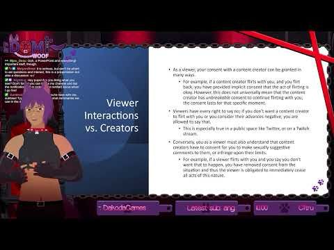 Presentation: The Importance of Consent and Proper Interactions in the Vtuber community