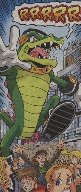 Vector “zilla”, a one off incident from the sonic X comic 