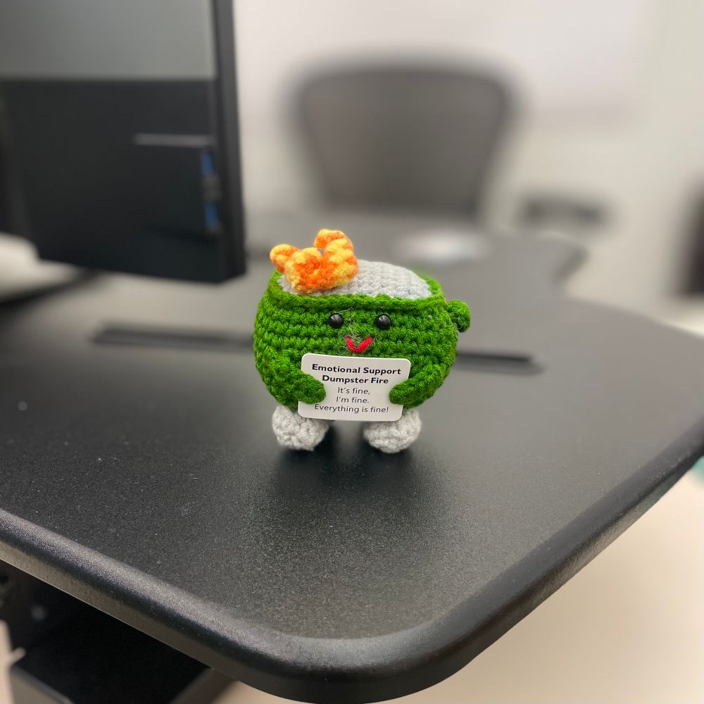 Small knitted figurine