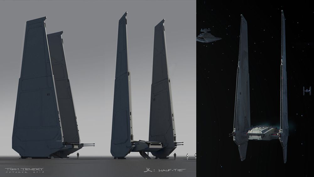 Concept Design for Kylo Ren’s Command Shuttle from Star Wars: Episode VII The Force Awakens