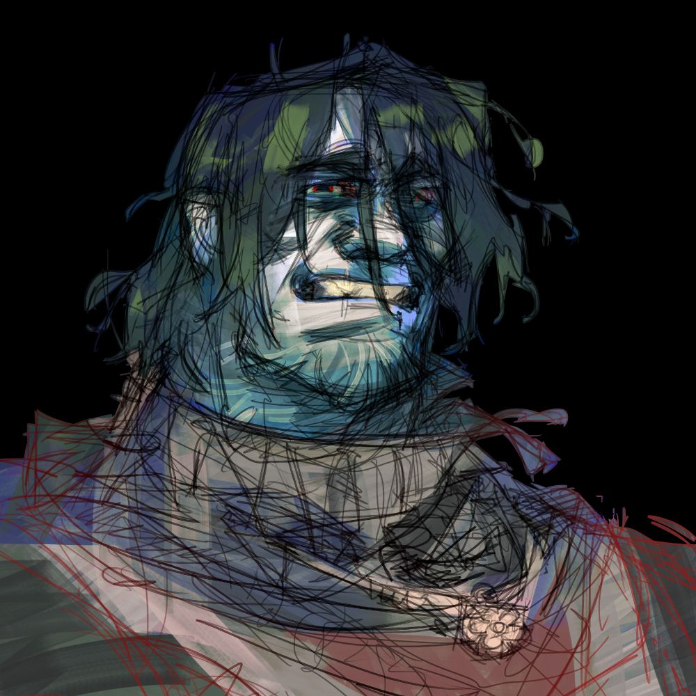 I like him better without shading